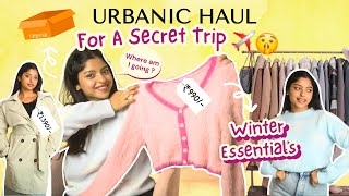 Urbanic Winter Try On Haul For A Secret Trip ✈️🤫 Hint Inside Alfiya Karim Khan [upl. by Ahsar]