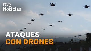 GUERRA UCRANIA Aumentan los ATAQUES con DRONES sobre territorio ruso  RTVE Noticias [upl. by Mcwherter]