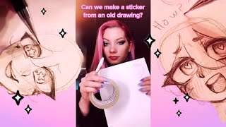 TikTok ART Hacks and Tutorials 🧁 Drawings and Hacks [upl. by Waddell]