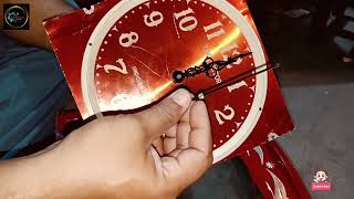 How To Make Wall Clock  Easy To Make For Home Wall Clock  full review video wallclock review [upl. by Gibert520]