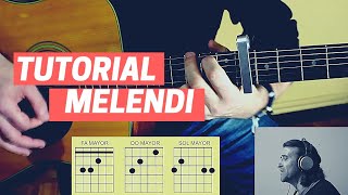 TUTORIAL como TOCAR desde que estamos juntos MELENDI cover y ACORDES para GUITARRA [upl. by Desirae]