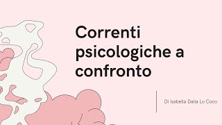 Correnti psicologiche a confronto [upl. by Coffeng853]