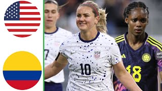 USA vs Colombia Highlights  Womens Friendly 2024 [upl. by Kcireddor]