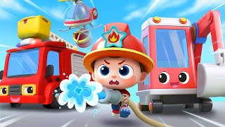 Forest Fire Rescue  Fire Rescue Team  Nursery Rhymes amp Kids Songs  BabyBus [upl. by Laehcimaj846]