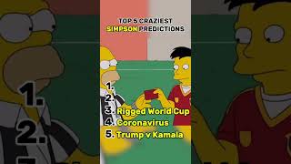 TOP 5 CRAZIEST SIMPSONS PREDICTIONS 😭 thesimpsons kamalaharris predictions [upl. by Bobseine]