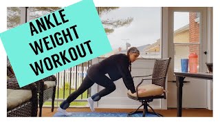 ANKLE WEIGHT FULL BODY WORKOUT  Home Workout Day 40  NO GYM NO PROBLEM [upl. by Sasnak]