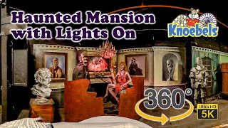 VR 360 5K Lights On Knoebels Haunted Mansion On Ride POV 2021 06 26 [upl. by Braeunig376]