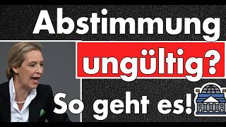 Abstimmung ungültig Bundestag scheitert an Namentlicher Abstimmung Ich erkläre dir die Abstimmung [upl. by Pren]