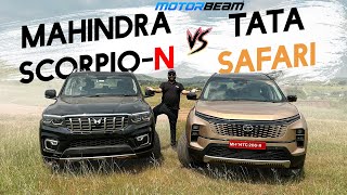 2024 Tata Safari vs Mahindra ScorpioN  MotorBeam [upl. by Assi940]