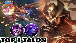 Wild Rift Top 1 Talon High Noon Talon Skin Gameplay Rank Grandmaster [upl. by Trainor125]