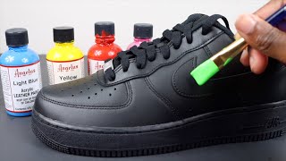 Customizing Black Air Force 1s [upl. by Now]