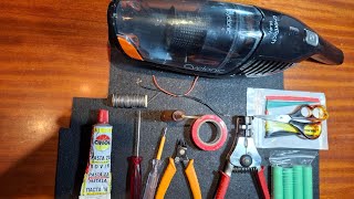 18650 Liion battery replacementDIY Vacum Cleaner [upl. by Britney745]