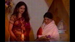 Lata Perfume Launch On Stage Lata Mangeshkar and Sridevi [upl. by Ahsenik]