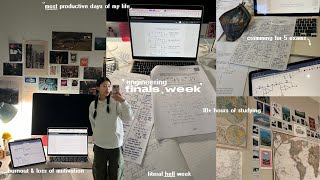 ENGINEERING FINALS WEEK 🎱💻 most productive days ever cramming for 5 exams extreme burnout [upl. by Finkelstein]