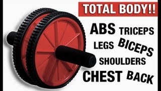 AB WHEEL AB WORKOUT home workout for your entire body [upl. by Pablo81]