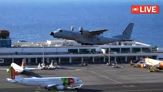 Madeira Airport Live Action LPMA Spotter ✈️ 20102024 [upl. by Lleroj]