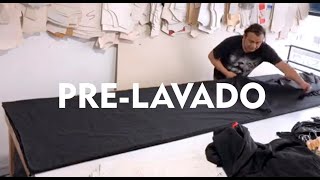 Como hacer el corte para el prelavado de la tela [upl. by Tybi]