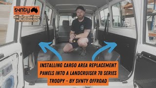 LC78 Troopcarrier Replacement Cargo Panel Installation [upl. by Eberly236]