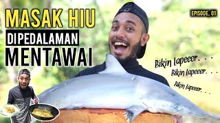 CARA MASAK DAGING HIU DI PEDALAMAN MENTAWAI  BUMBU SEDERHANA NAGIH [upl. by Munt]