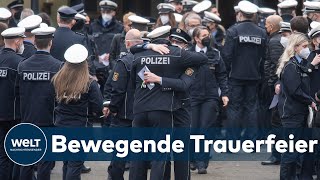 TRAUER NACH DOPPELMORD Polizisten in Deutschland gedenkt mit Schweigeminute ermordeten Kollegen [upl. by Fay]