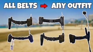 How To Get EVERY BELT on Any Outfit Glitch In GTA 5 Online 169 NO TRANSFER GET Cop belt amp MORE [upl. by Buke]