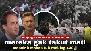 Itu Gila Mereka Bahkan Bisa Lari Sampai 100 Menit Mancini Dibilangin Gapercaya Publik Arab Demo [upl. by Laurentium]