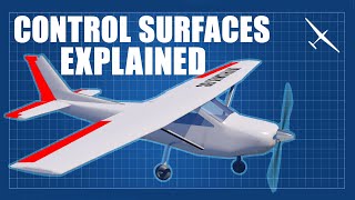 Aircraft Control Surfaces Explained  Ailerons flaps elevator rudder and more [upl. by Faustena324]