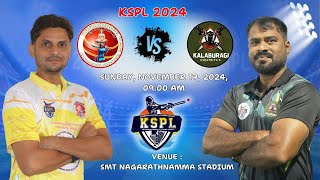 KSPL  2024  KALABURAGI KSHATRIYASVS YOGASHREE RAICHUR KINGS  MATCH  30 [upl. by Onurb530]