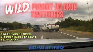 Pursuit on Drug Traffickers enters Arkansas  SPIKES amp PIT Maneuver ends high speed chase police [upl. by Sorgalim]