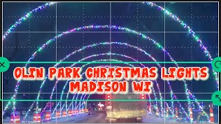 Olin Park Christmas Lights Madison WI [upl. by Khalid]