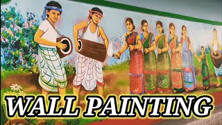 new top design Wall painting 🖌️🎨 art by srijan kumar murmu [upl. by Conti165]