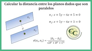 Distancia entre dos planos paralelos [upl. by Goldfarb]