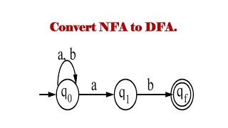 Convert NFA to DFA [upl. by Carmon744]