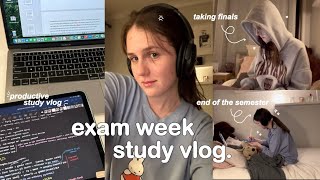 STUDY VLOG 🖇 taking exams lots of studying productive days of a uni student amp end of semester ♡ [upl. by Tamaru978]