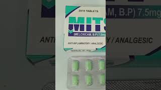 Mits 15mg Tablet Uses Mits 75mg To tablet Uses Mits Tablet Side Effects Meloxicam [upl. by North]