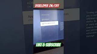 How to Jailbreak Firetv stick  how to on the developer option in firetvstick firetvstick shorts 🔥 [upl. by Ahsykal]