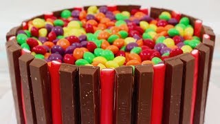 DIY Desserts Yummy Skittles Cake and More Tasty Cakes by Hooplakidz How To [upl. by Anemij594]