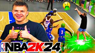 JYNXZIS IRL JUMPSHOT IS GREEN BEAN IN THE REC NBA 2K24 NEXT GEN TROLLING [upl. by Kape]