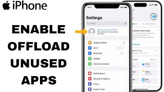 How To Enable Offload Unused Apps On iPhone Settings [upl. by Milone446]