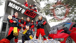 PARKOUR VS MONEY HEIST  Money Heist Disguise as Police to Steal Money amp Rescue Bad Guys  Epic POV [upl. by Beatty386]