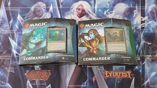 MTG Kaldheim Commander Deck Set Unboxing [upl. by Nosnhoj]