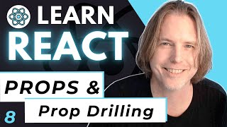 React JS Props and Prop Drilling  Learn ReactJS [upl. by Acimot]