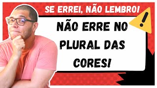 SUBSTANTIVO OU ADJETIVO CORES QUE NÃO VÃO PARA O PLURAL SE ERREI NÃO LEMBRO Não erre mais [upl. by Riba]