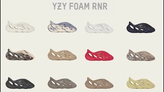 TOP 10 YEEZY FOAM RUNNERS [upl. by Tiffie]