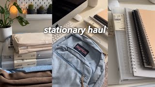 back to school haul 📚 aesthetic muji stationary 🗒️ [upl. by Darum651]