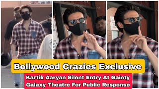 Kartik Aaryan Silently Entered Gaiety Galaxy Theatre To See Bhool Bhulaiyaa3 Public Response On Day3 [upl. by Gavra]