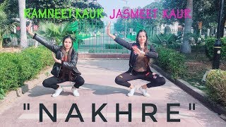 Nakhre by Jassi Gill  Jasmeet Kaur ft Ramneet Kaur  Bhangra Dance choreography [upl. by Einiffit]