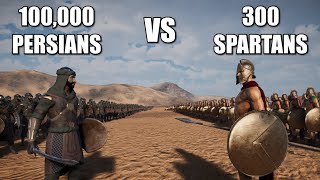 300 Spartans Vs 100000 Persians  Ultimate Epic Battle Simulator 2 [upl. by Zilber]