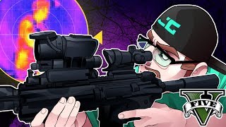 GTA 5 GUNRUNNING DLC NEW THERMAL SCOPE GTA 5 Gun Running DLC [upl. by Sucam]