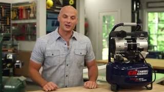 Chip Wade Reviews the Campbell Hausfeld Quiet Air Compressor [upl. by Niffirg]